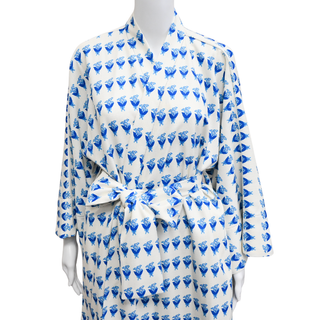 LA VIE STYLE HOUSE | Blue Cornflower Mini Wrap Dress