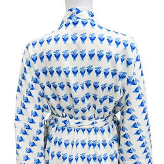 LA VIE STYLE HOUSE | Blue Cornflower Mini Wrap Dress