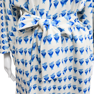 LA VIE STYLE HOUSE | Blue Cornflower Mini Wrap Dress
