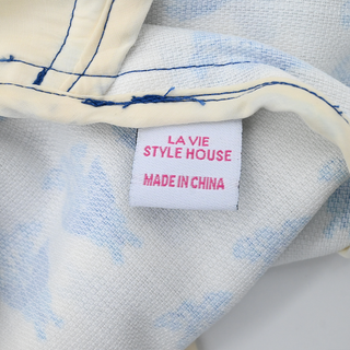 LA VIE STYLE HOUSE | Blue Cornflower Mini Wrap Dress