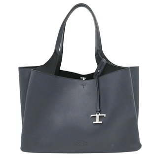 TOD'S | Soft Navy Blue Leather Tote Bag