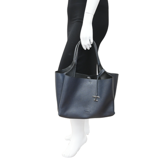 TOD'S | Soft Navy Blue Leather Tote Bag