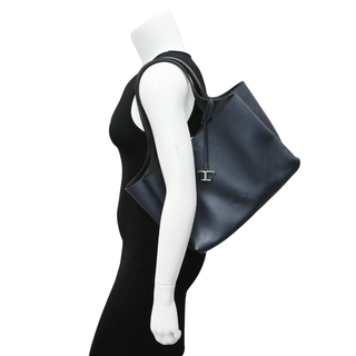 TOD'S | Soft Navy Blue Leather Tote Bag