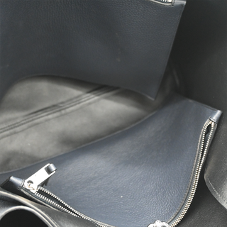 TOD'S | Soft Navy Blue Leather Tote Bag