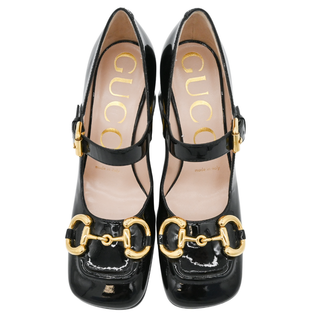 GUCCI | Black Patent Leather Horsebit Mary Jane Pumps