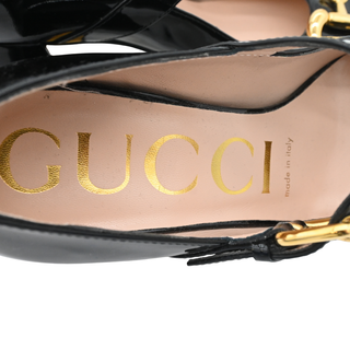 GUCCI | Black Patent Leather Horsebit Mary Jane Pumps