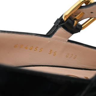 GUCCI | Black Patent Leather Horsebit Mary Jane Pumps