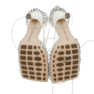 BOTTEGA VENETA | Mesh Crystal Embellished Strappy Heels
