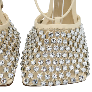 BOTTEGA VENETA | Mesh Crystal Embellished Strappy Heels