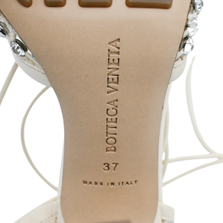 BOTTEGA VENETA | Mesh Crystal Embellished Strappy Heels