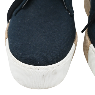HERMES | Navy Canvas Rosa Espadrille Sneakers