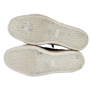 HERMES | Navy Canvas Rosa Espadrille Sneakers