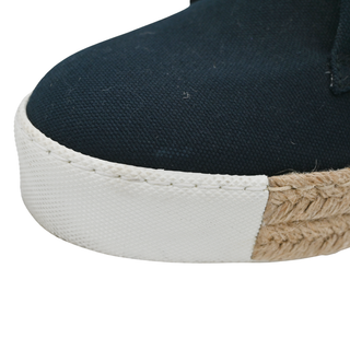 HERMES | Navy Canvas Rosa Espadrille Sneakers