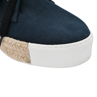 HERMES | Navy Canvas Rosa Espadrille Sneakers