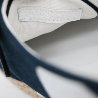 HERMES | Navy Canvas Rosa Espadrille Sneakers