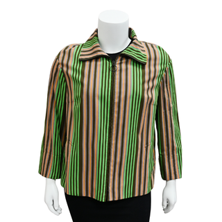 AKRIS PUNTO | Multicolor Striped Zip Jacket