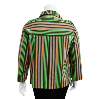AKRIS PUNTO | Multicolor Striped Zip Jacket