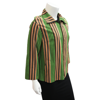 AKRIS PUNTO | Multicolor Striped Zip Jacket