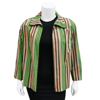 AKRIS PUNTO | Multicolor Striped Zip Jacket