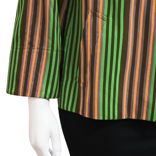 AKRIS PUNTO | Multicolor Striped Zip Jacket
