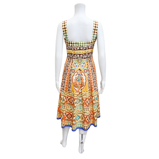ETRO | Multicolor Printed Cotton Midi Dress