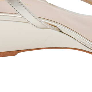 STUART WEITZMAN | Oasis Gold Metallic Wedge Sandals
