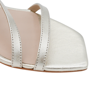 STUART WEITZMAN | Oasis Gold Metallic Wedge Sandals