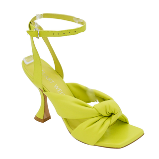 STUART WEITZMAN | Lime Playa Ankle Strap Knot Sandals