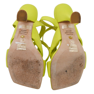 STUART WEITZMAN | Lime Playa Ankle Strap Knot Sandals