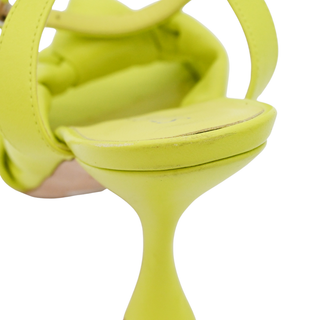 STUART WEITZMAN | Lime Playa Ankle Strap Knot Sandals