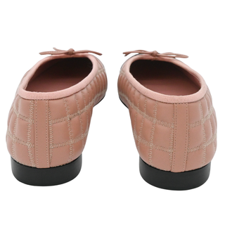 CHANEL | Pink Quilted CC Ballet Flats