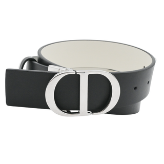 CHRISTIAN DIOR | Reversible 'CD' Leather Belt