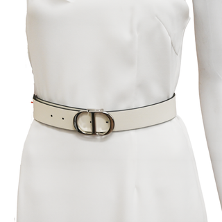 CHRISTIAN DIOR | Reversible 'CD' Leather Belt