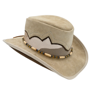 AMERICAN HAT MAKERS | Sierra Latte Suede Leather Cowgirl Hat