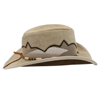 AMERICAN HAT MAKERS | Sierra Latte Suede Leather Cowgirl Hat