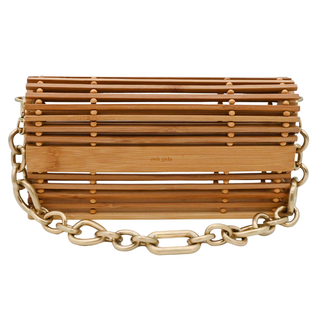 CULT GAIA | Sylva Wooden Caged Chain Handle Bag