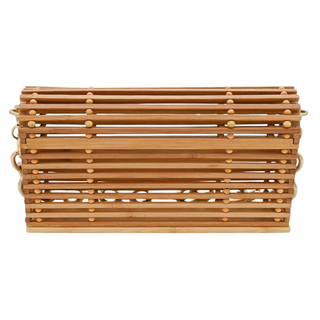 CULT GAIA | Sylva Wooden Caged Chain Handle Bag