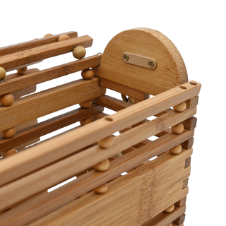 CULT GAIA | Sylva Wooden Caged Chain Handle Bag