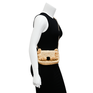 VANESSA BRUNO | Raffia Pom Pom Crossbody Bag