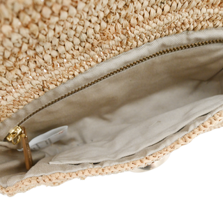 VANESSA BRUNO | Raffia Pom Pom Crossbody Bag