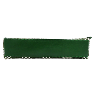 LOEFFLER RANDALL | Mallory Green & White Woven Leather Crossbody Bag