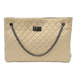 CHANEL | Gold Quilted Reissue Leather Tote Bag