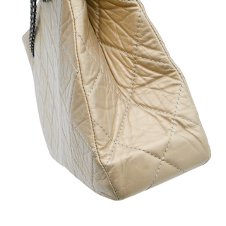 CHANEL | Gold Quilted Reissue Leather Tote Bag