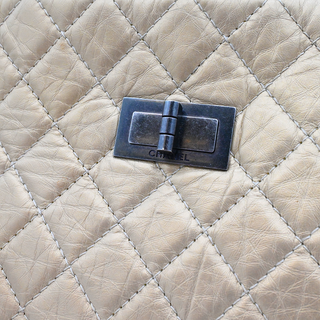 CHANEL | Gold Quilted Reissue Leather Tote Bag