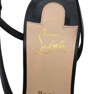 CHRISTIAN LOUBOUTIN | Rosalie Black Leather Heels
