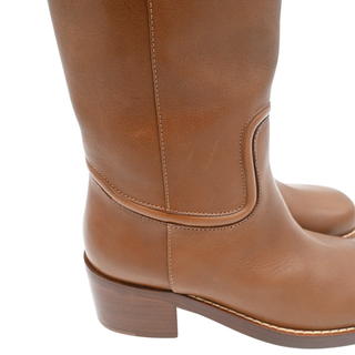 Marion Tan Leather Knee-High Boots