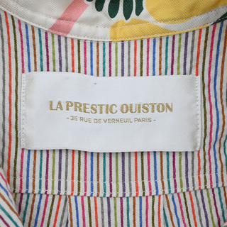 LA PRESTIC OUISTON | Multicolor Striped Cotton Shirt Dress