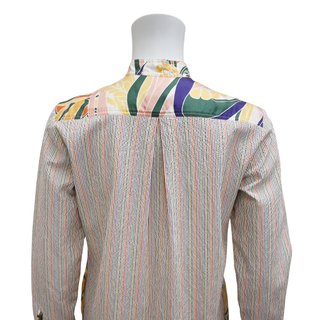 LA PRESTIC OUISTON | Multicolor Striped Cotton Shirt Dress