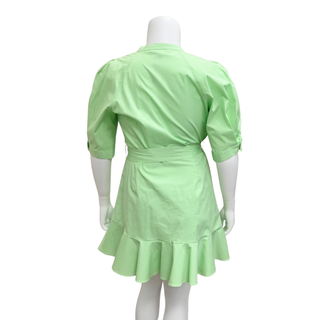 VERONICA BEARD | Molly Pistachio Mini Shirt Dress