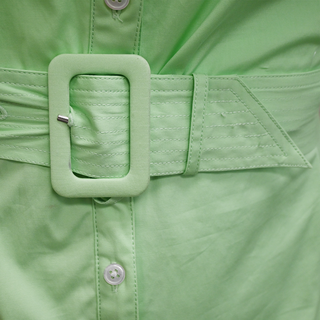 VERONICA BEARD | Molly Pistachio Mini Shirt Dress